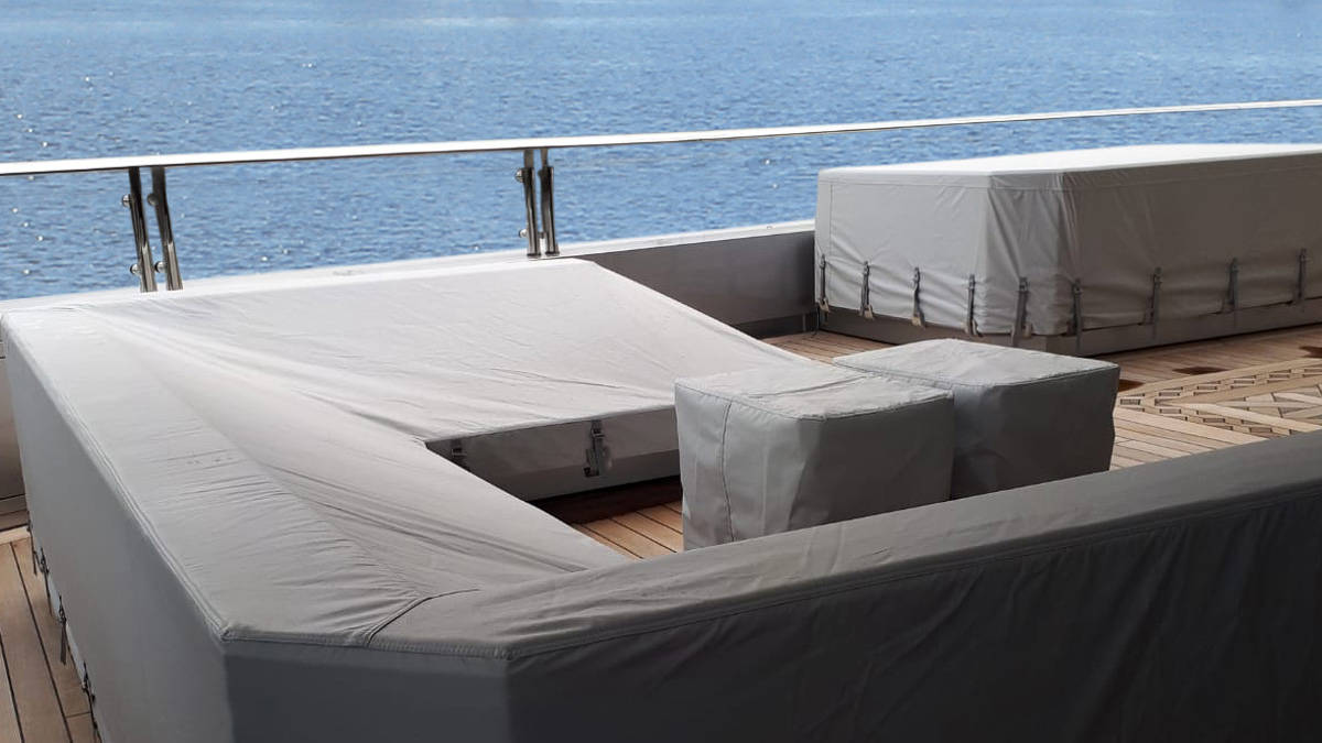 Protective covers for the outside deck area